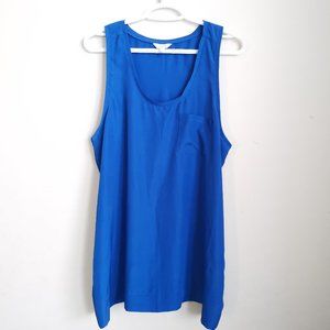 Pure Alfred Sung Blue Sleeveless Camisole - Size L